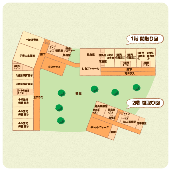 鳩の森愛の詩保育園間取り