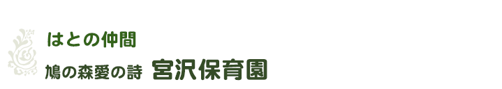 社会福祉法人はとの会-はとの仲間／鳩の森愛の詩宮沢保育園